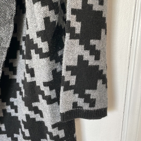ANN TAYLOR long sweater S black and grey - Picture 4 of 5